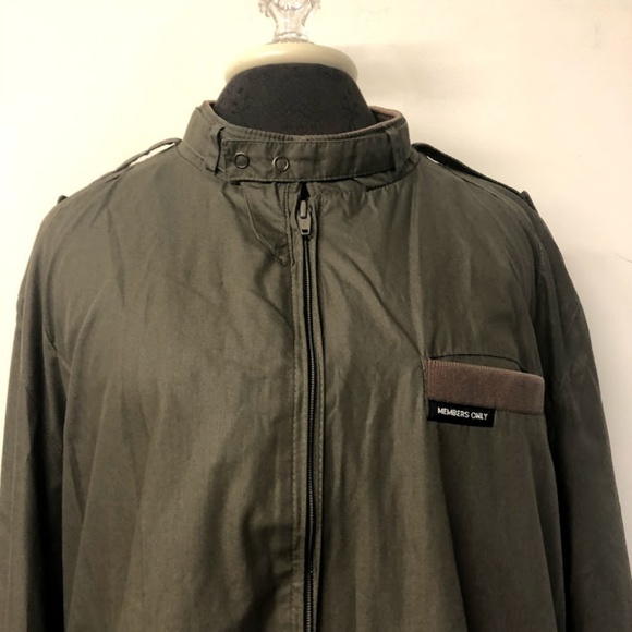 Vintage 80s Gray Members Only Jacket 1X - Picture 2 of 8